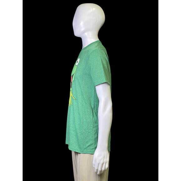 Disney The Muppet Kermit the Frog Green Graphic Retro T-Shirt Men's Sz M - Picture 4 of 6